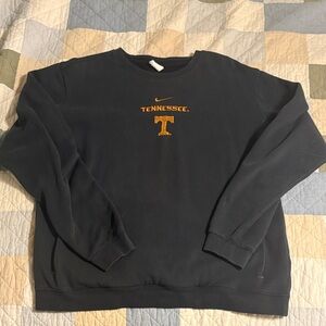 Nike Black Crewneck Sweatshirt with Orange Tennessee Volunteers Logo